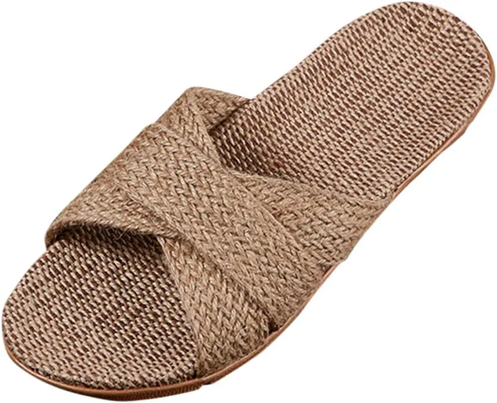 Women's Sandals Flat Sandal Womens Dressy Slide Sandals for Women Comfortable with Elastic Lightweight Casual