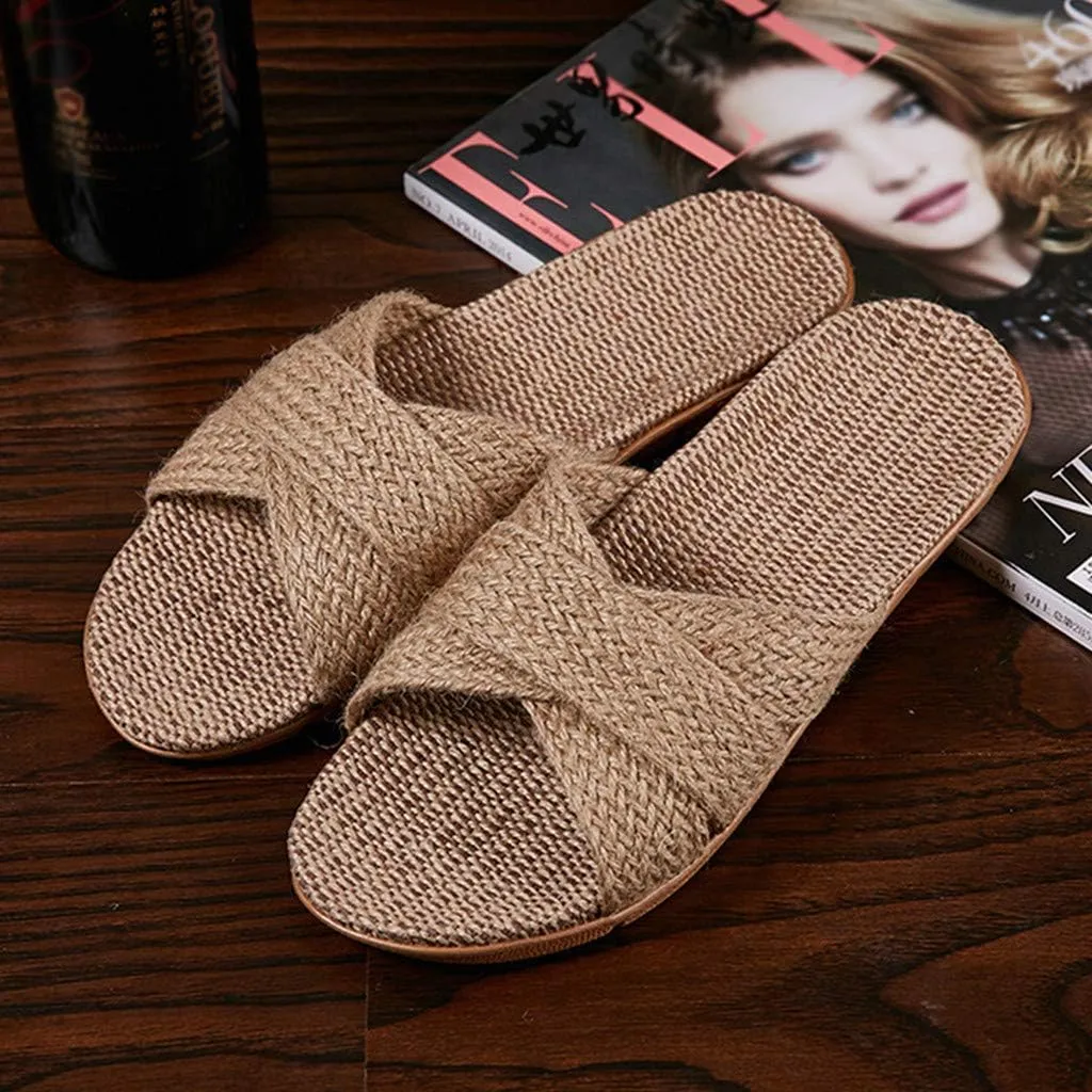 Women's Sandals Flat Sandal Womens Dressy Slide Sandals for Women Comfortable with Elastic Lightweight Casual