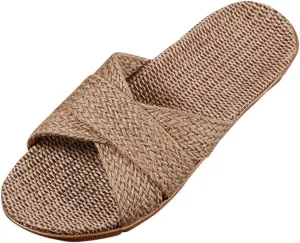 Women's Sandals Flat Sandal Womens Dressy Slide Sandals for Women Comfortable with Elastic Lightweight Casual
