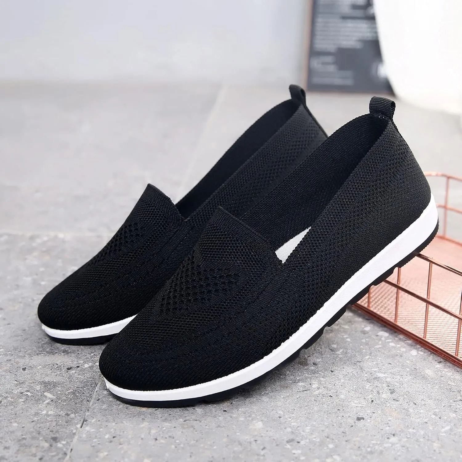 Womens Shoes 7.5 Wide Width Sneakers Walking Shoes Women Comfortable Non Slip Winter Shoes for Women Wide Width Platform Sneaker for Women Sneakers Slip On Stylish Slip On Sneakers for Women 2023