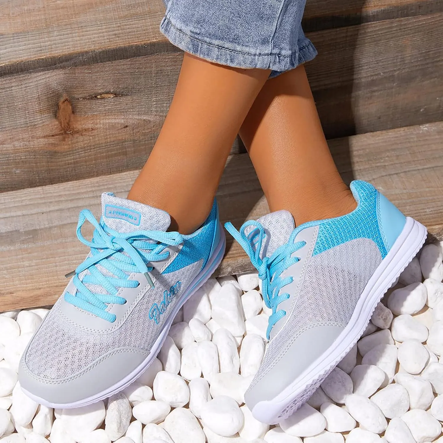 Womens Sneakers Platform Zapatillas Blancas Con Plataforma para Mujer Elegantes De Vestir Women's Running Shoes Size 8 Wide Toe Box Gym Shoes Women Women's All White Athletic Shoes