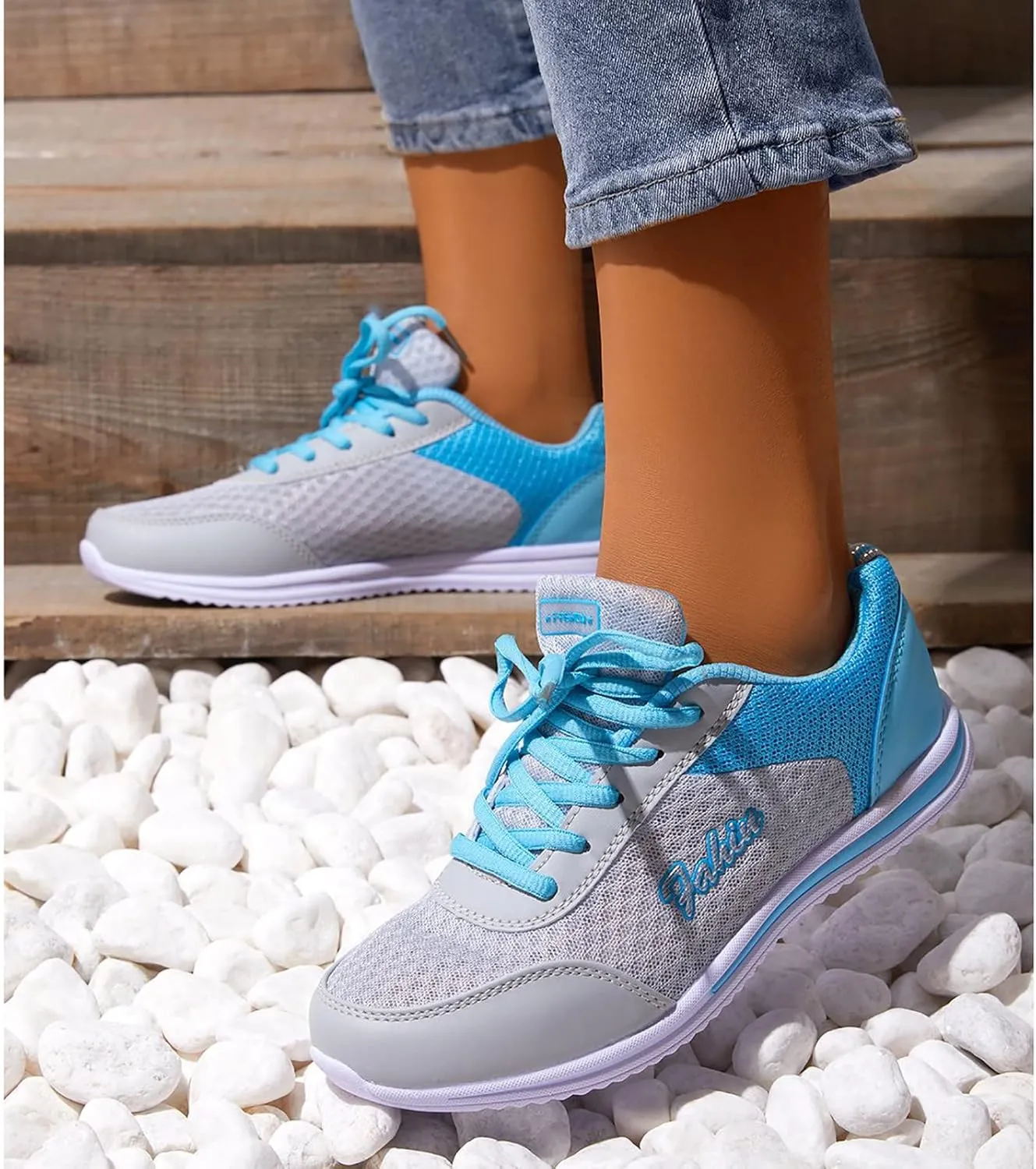 Womens Sneakers Platform Zapatillas Blancas Con Plataforma para Mujer Elegantes De Vestir Women's Running Shoes Size 8 Wide Toe Box Gym Shoes Women Women's All White Athletic Shoes