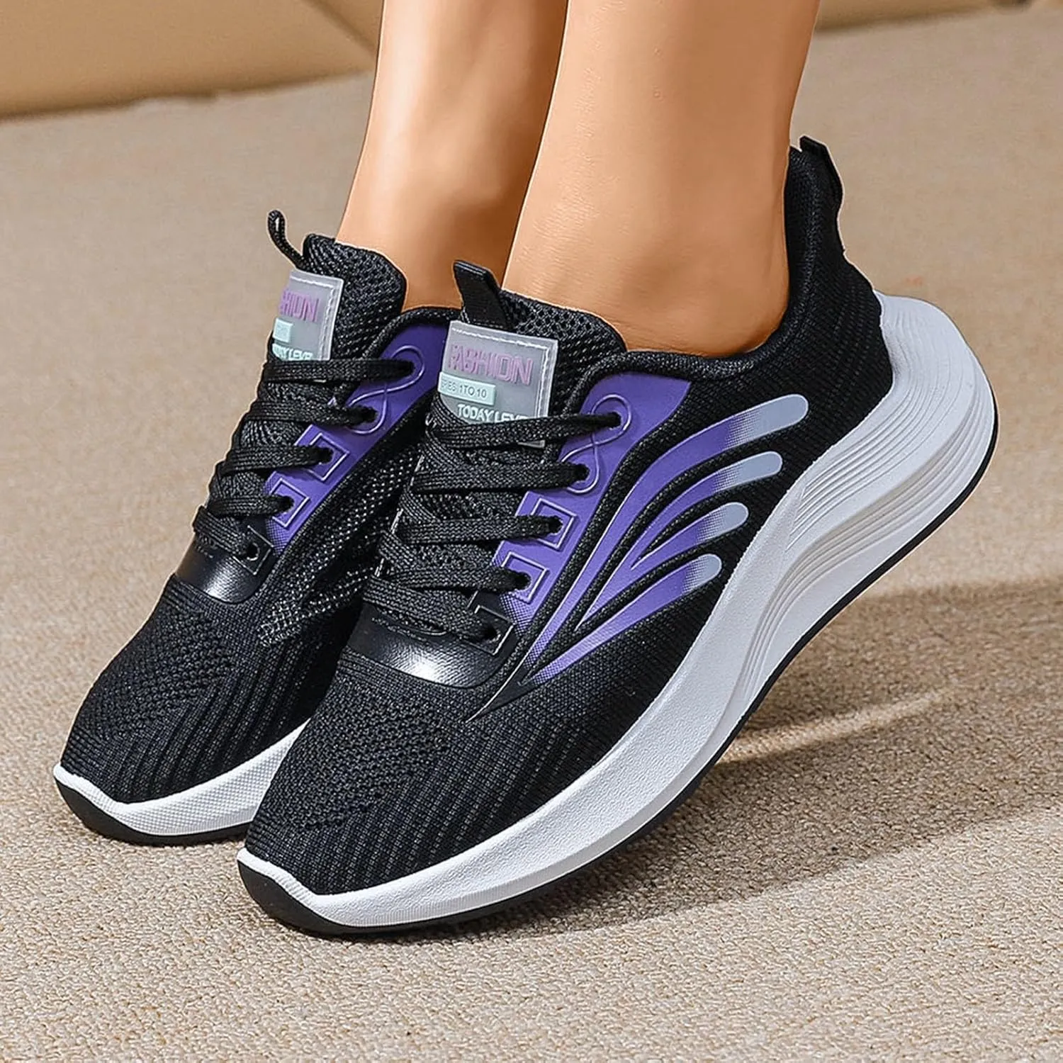 Womens Sneakers Size 11 Wide Width Pull On Shoes Womens Sneakers Women's Tennis Shoes Size 9 Walking Women Sneakers Black and White Women's Hiking Shoes Arch Support