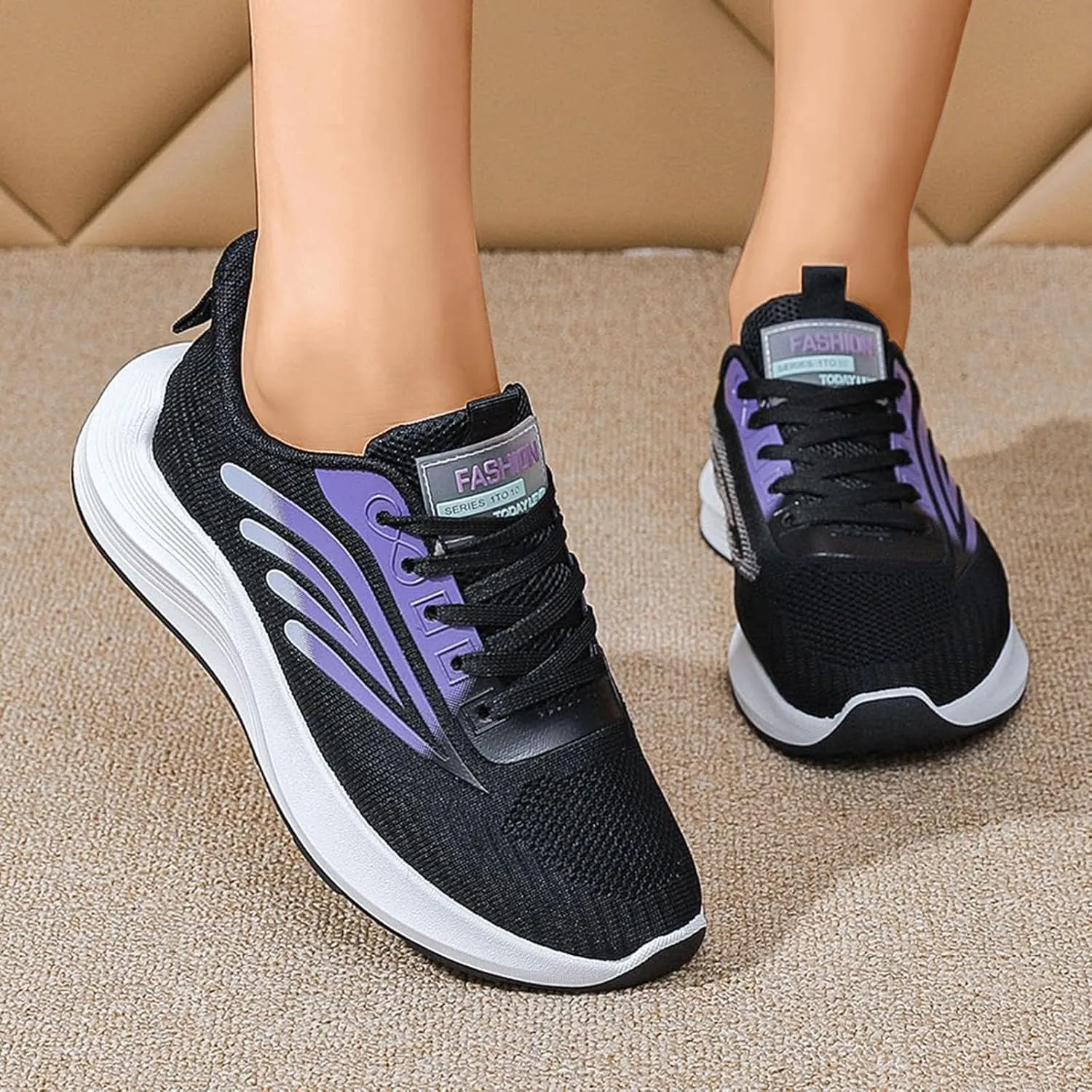 Womens Sneakers Size 11 Wide Width Pull On Shoes Womens Sneakers Women's Tennis Shoes Size 9 Walking Women Sneakers Black and White Women's Hiking Shoes Arch Support
