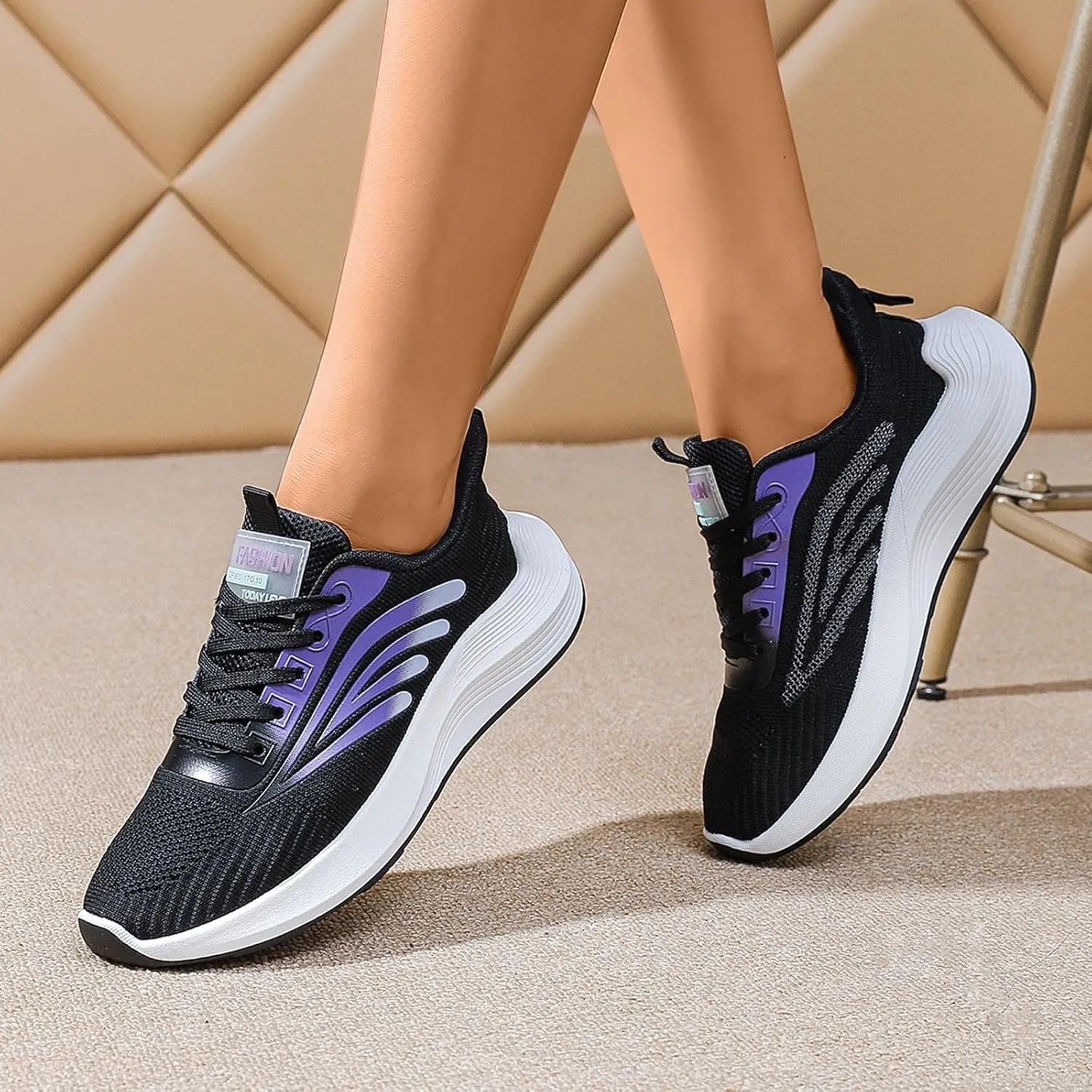 Womens Sneakers Size 11 Wide Width Pull On Shoes Womens Sneakers Women's Tennis Shoes Size 9 Walking Women Sneakers Black and White Women's Hiking Shoes Arch Support