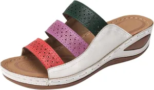 Womens Wedge Sandals 2025 Summer Orthopedic Wedge Sandals for Women Open Toe Ankle Strap Platform Sandal Platform Sandal Shoes 2025