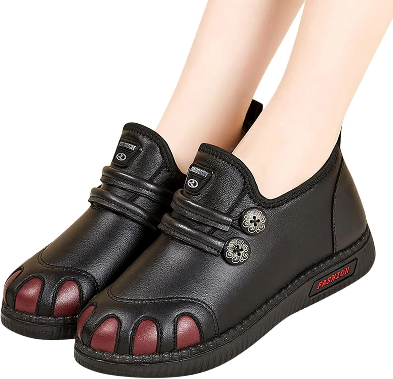 Womens Winter Snow Boots Ankle Women's Wide Width Waterproof Slip on Ankle Boots for Swollen Feet Women Winter Snow Boots Platform Winter Womens Boots Ankle Botas Invierno Mujer Nieve
